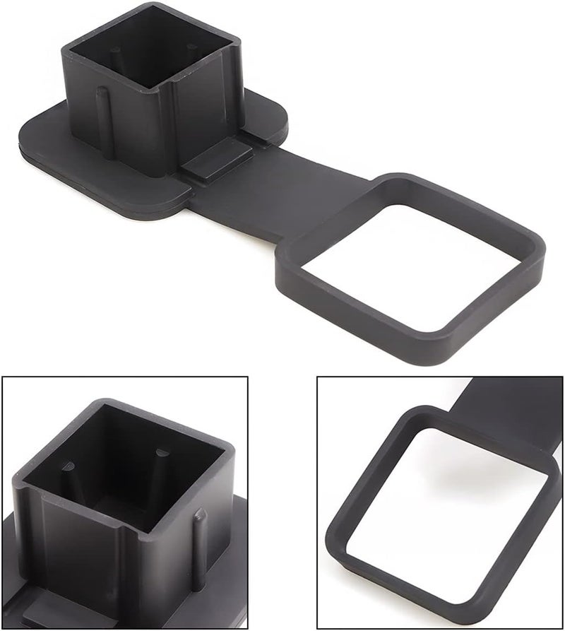 zipelo 2 Pcs Trailer Hitch Cover, Heavy Duty Trailer Rubber Hitch Cover Plug Cap Insert, Protects Square Receiver Tube Fits for Most Cars, Univeisal Car Exterior Accessories (1.25 Inch) - Image 4